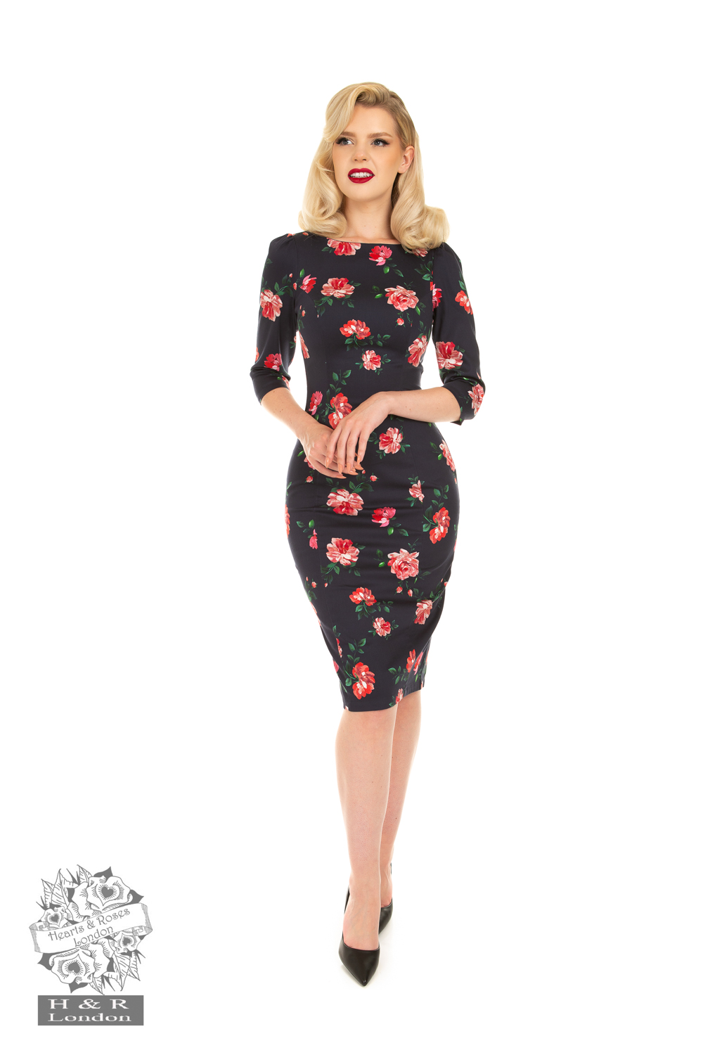 Molly Floral Wiggle Dress